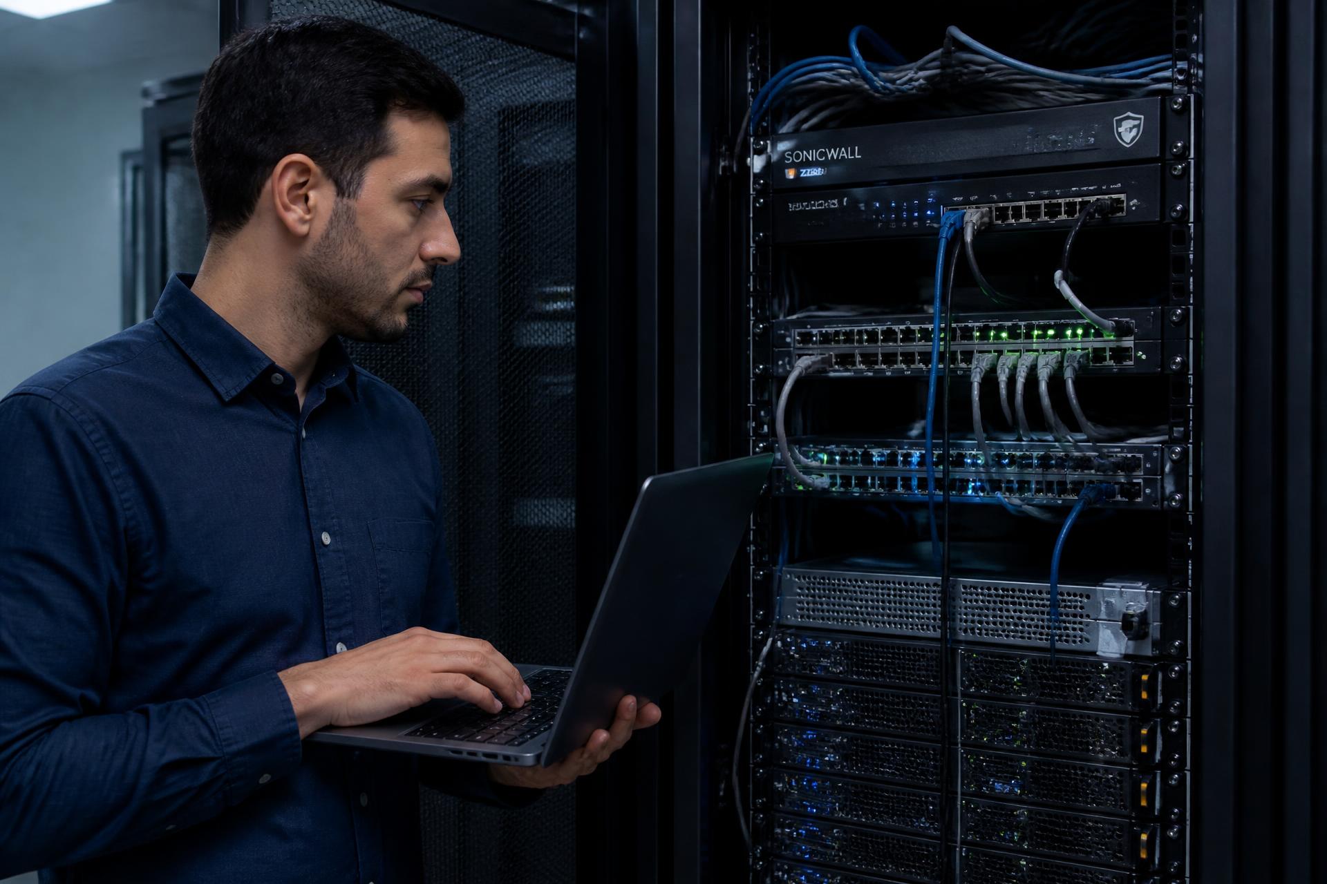 Controle van back-ups in de serverruimte